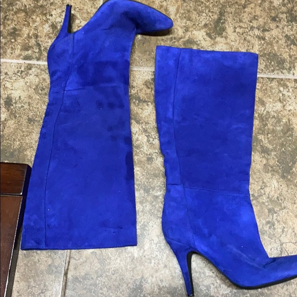 Indigo Blue Jessica Simpson Pointed Toe Heel Boots